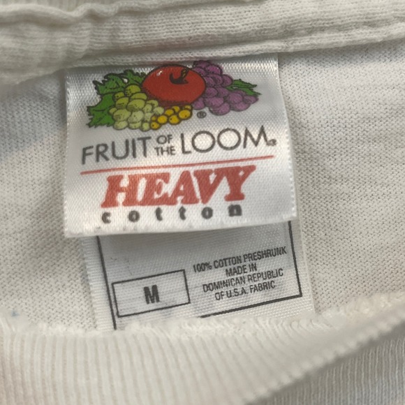 Vintage Michigan Wolverines Football TShirt Medium White 90s NCAA Helmet Graphic - Picture 3 of 7